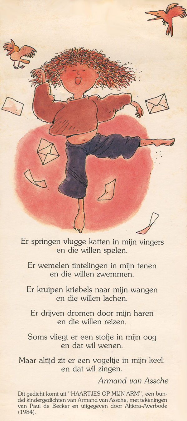 Er springen vlugge katten in mijn vingers 